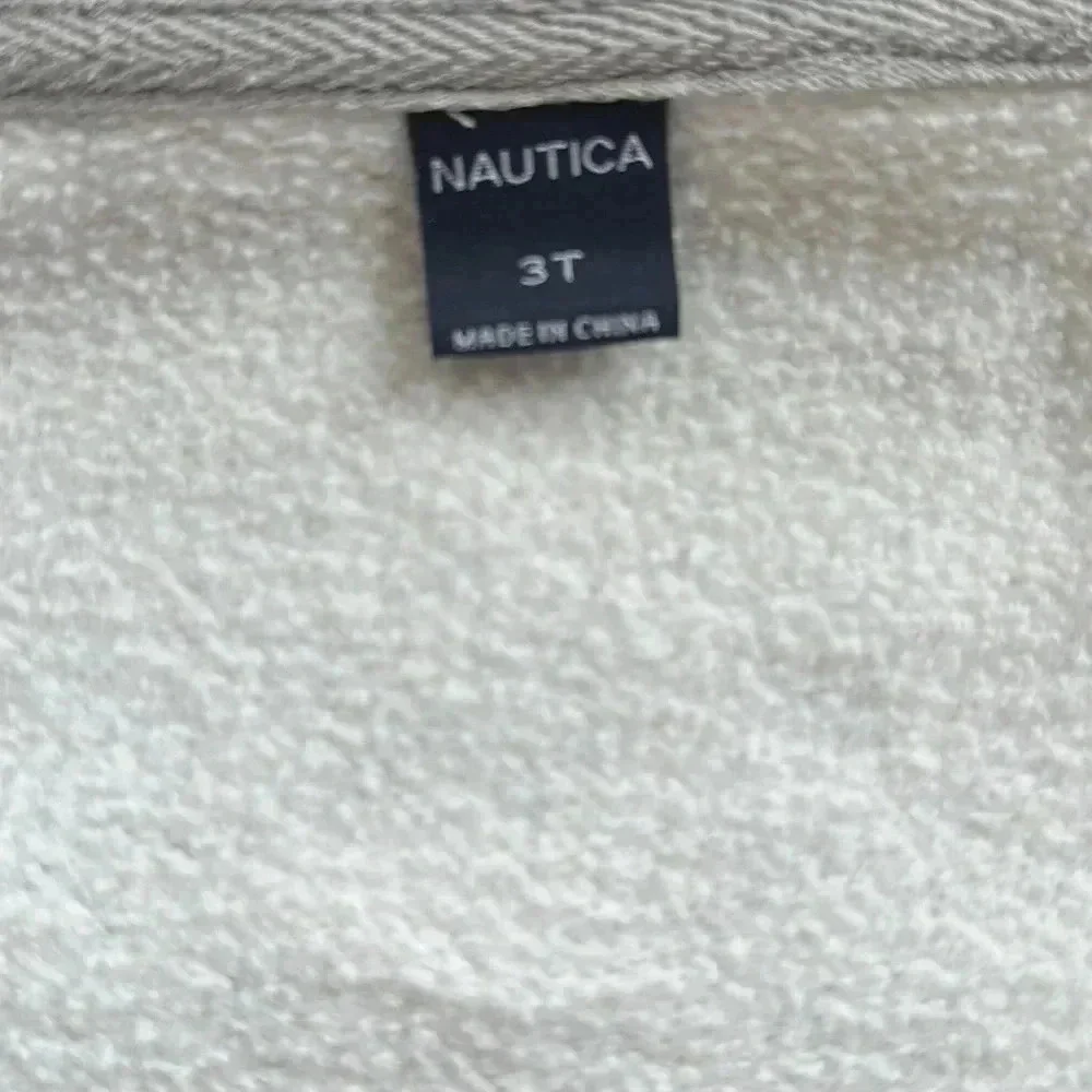 Nautica Toddlers 2 Piece Set -tshirt And Hoodie Size 3yo Good Used Condition